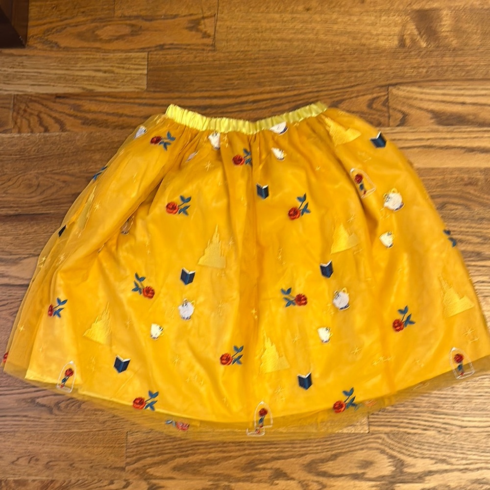 Disney Beauty and the Beast Embroidered Tulle skirt Hanna Andersson.